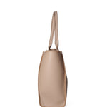 Borsa a spalla da donna 100% pelle riciclata 07225-Taupe Viola Castellani