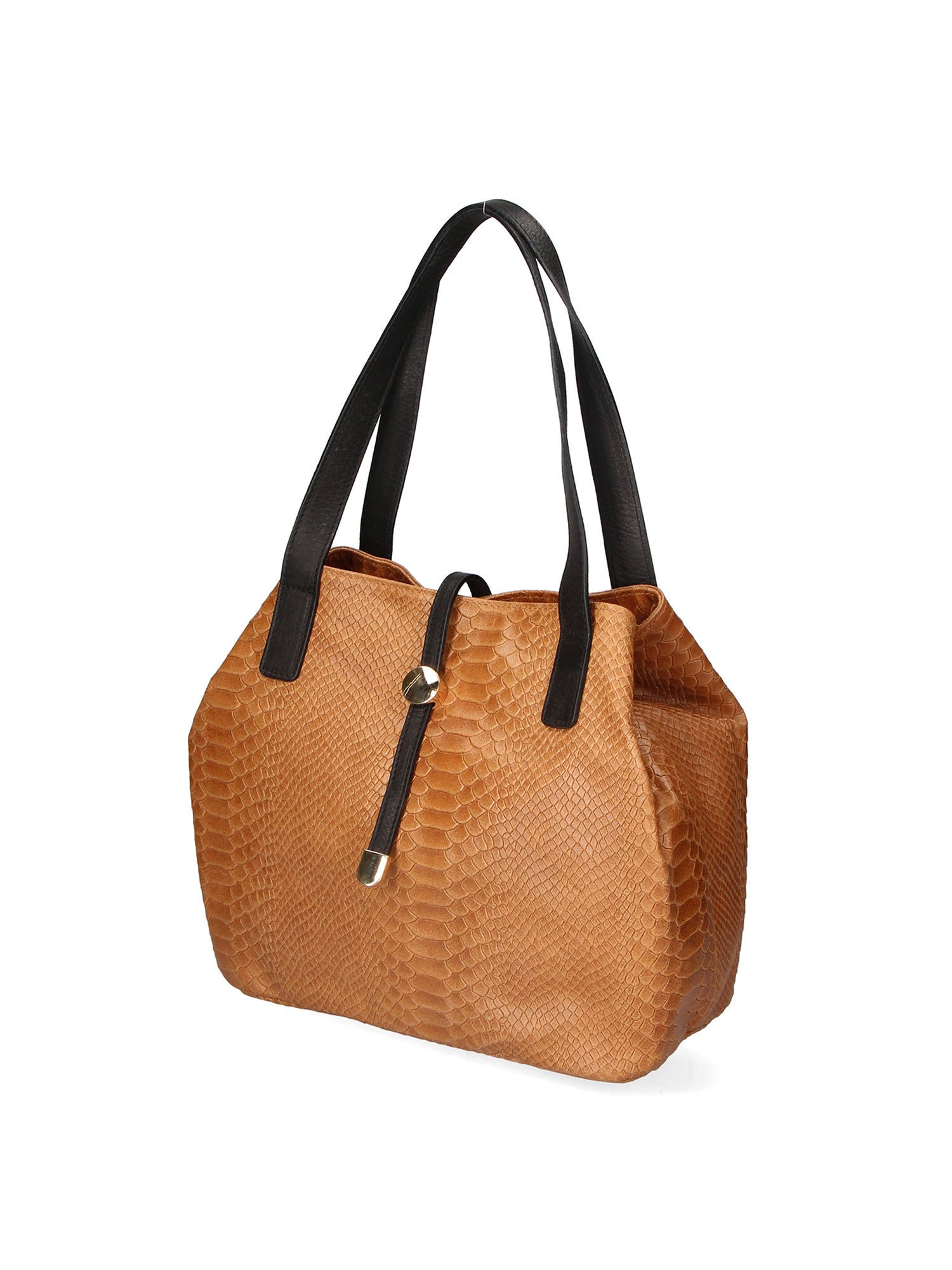 Clarissa Borsa a mano da donna Vera pelle 5276-031 CUOIO SCURO Gave Lux