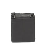 MO-32DO-COFFE BLACK Borsa a tracolla uomo in vera pelle Momo Design