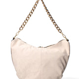 Borsa a spalla da donna 100% tessuto JR-W-1118TP-BONE - BLACK-GOLD John Richmond