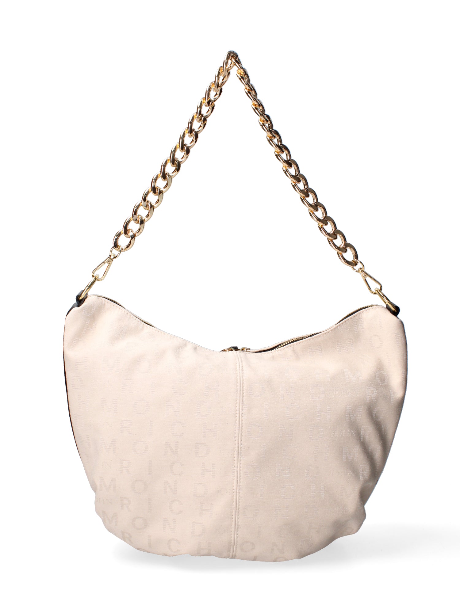 Borsa a spalla da donna 100% tessuto JR-W-1118TP-BONE - BLACK-GOLD John Richmond