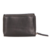 Portafoglio unisex in vera pelle 100% pelle di vacchetta SN2827647-BLACK Santini Firenze