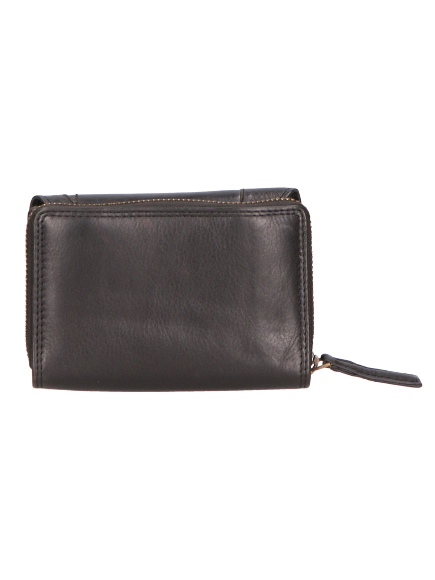 Portafoglio unisex in vera pelle 100% pelle di vacchetta SN2827647-BLACK Santini Firenze