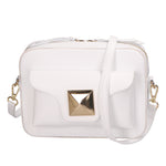 Ilenia Borsa a tracolla da donna 100% pelle 06013-L101 BIANCO Gave Lux