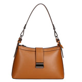 Aurelia Borsa a spalla da donna Vera pelle 05694-PL17 CUOIO SCURO Gave Lux