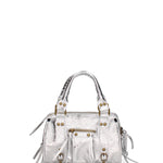 Solara Borsa a spalla da donna Vera pelle 06091 LM-L001 ARGENTO Gave Lux
