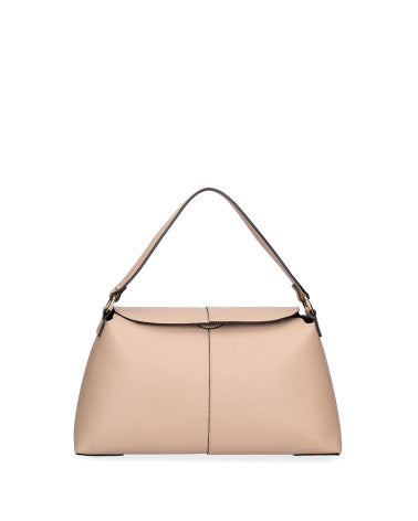 Borsa a spalla da donna Vera pelle 07154-D05 CAPPUCCINO Roberta Rossi