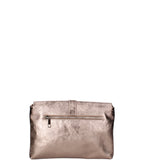 Borsa a mano da donna Vera pelle 07163-L005 BRONZO Viola Castellani