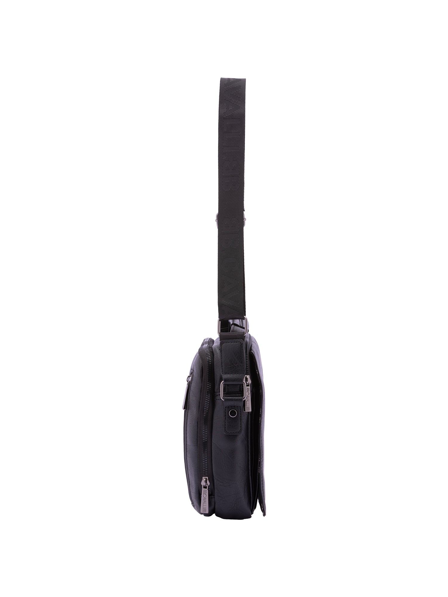 Borsa a tracolla uomo Ecopelle e poliestere BC1193-NERO B Cavalli