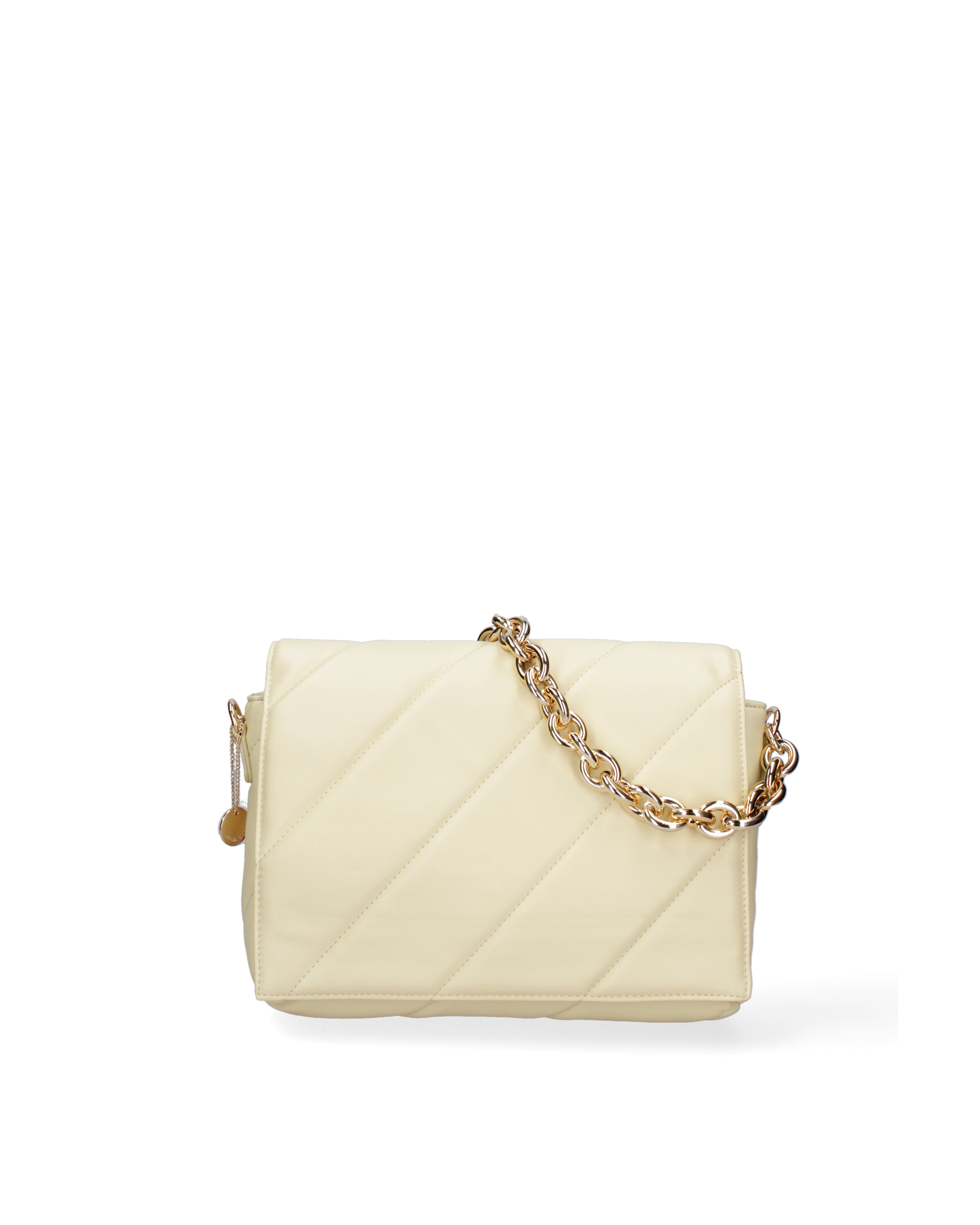 Borsa a spalla da donna Ecopelle DC3122-2-YELLOW Diana&co