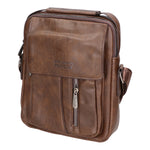 Borsa a tracolla uomo 100% pelle PU PCL3053-COFFEE Northampton Polo Club