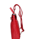 Borsa a mano da donna Vera pelle 07248-D58 ROSSO FUOCO Roberta Rossi
