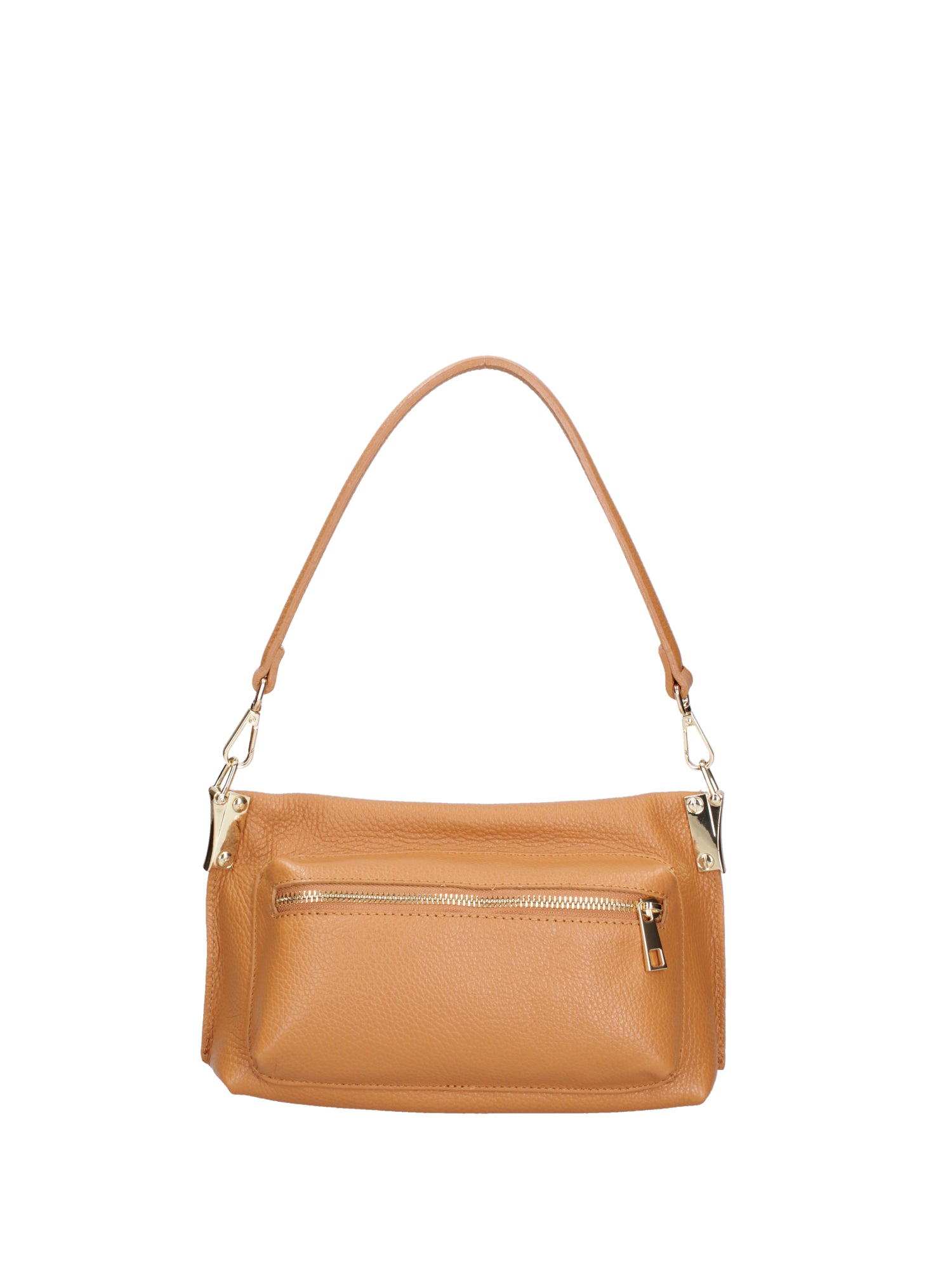Borsa a spalla da donna Vera pelle 07147-D44 CUOIO Roberta Rossi