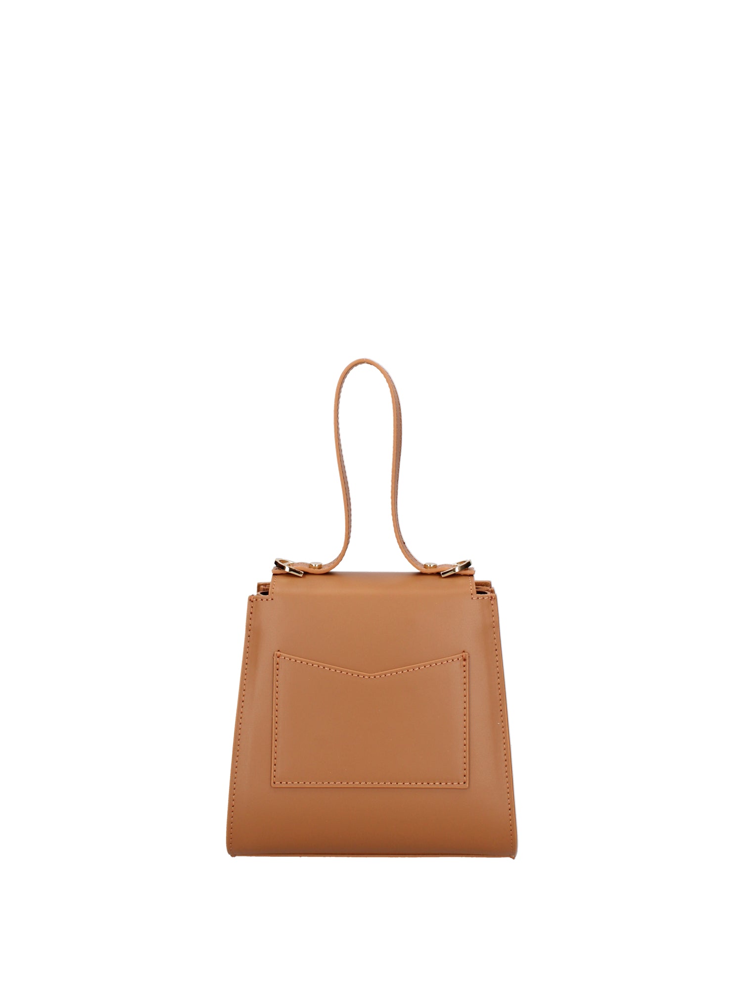 Borsa a mano da donna 100% pelle 07204-L125 CAMEL Viola Castellani