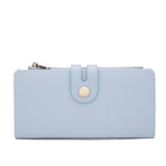 Portafoglio da donna 100% pelle vegana PU 798-3PT-SKYBLUE Diana&co