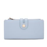 Portafoglio da donna 100% pelle vegana PU 798-3PT-SKYBLUE Diana&co