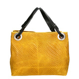 Emilia Borsa a spalla da donna Vera pelle 80059-008 GIALLO Gave Lux