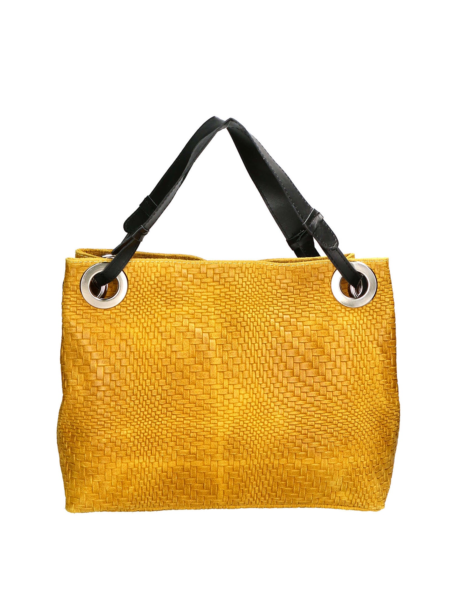 Emilia Borsa a spalla da donna Vera pelle 80059-008 GIALLO Gave Lux