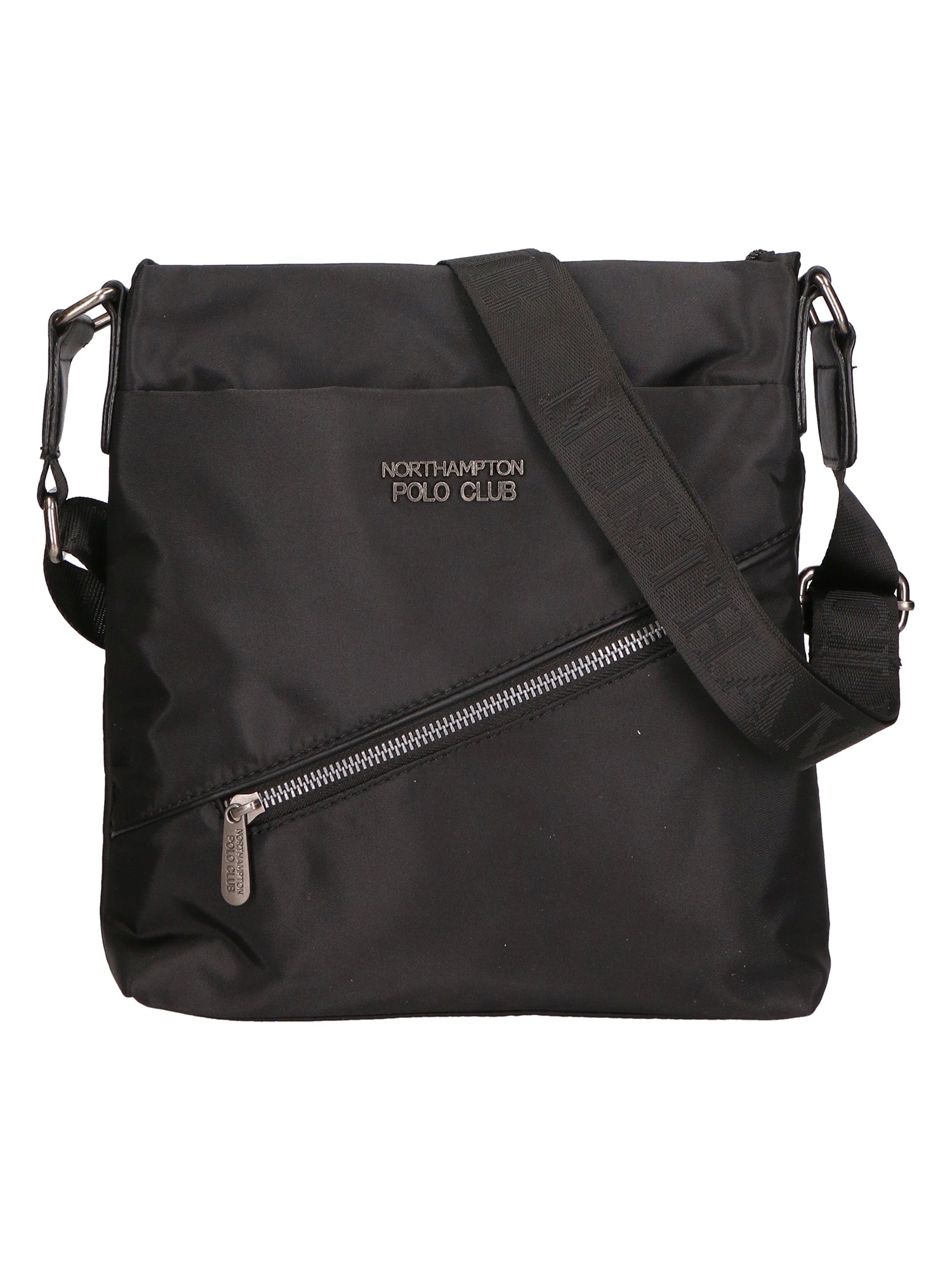 Borsa a tracolla uomo 100% PU Leather PCL3157-BLACK Northampton Polo Club