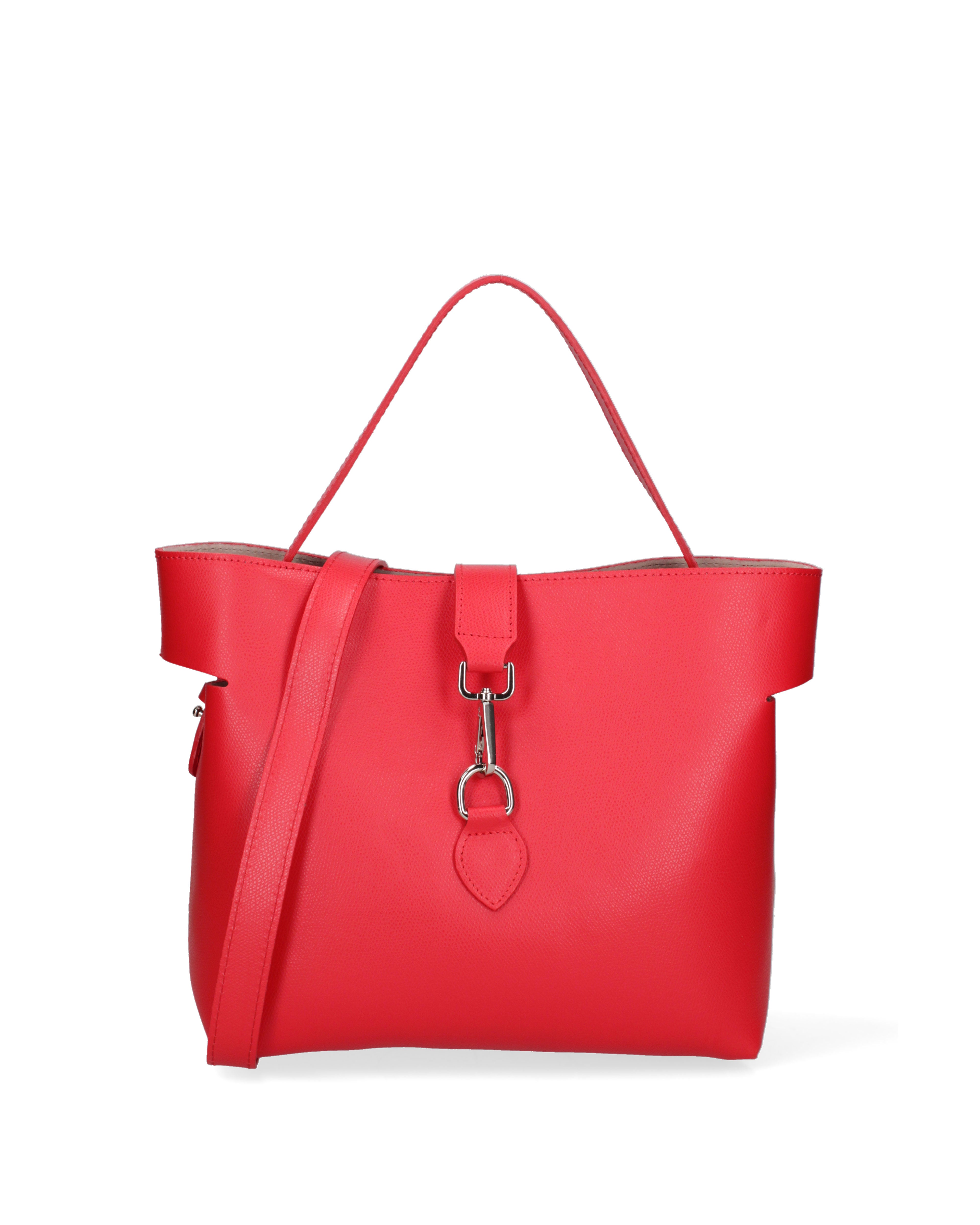 Liviana Borsa a mano da donna Vera pelle 07379-PL58 ROSSO FUOCO Gave Lux