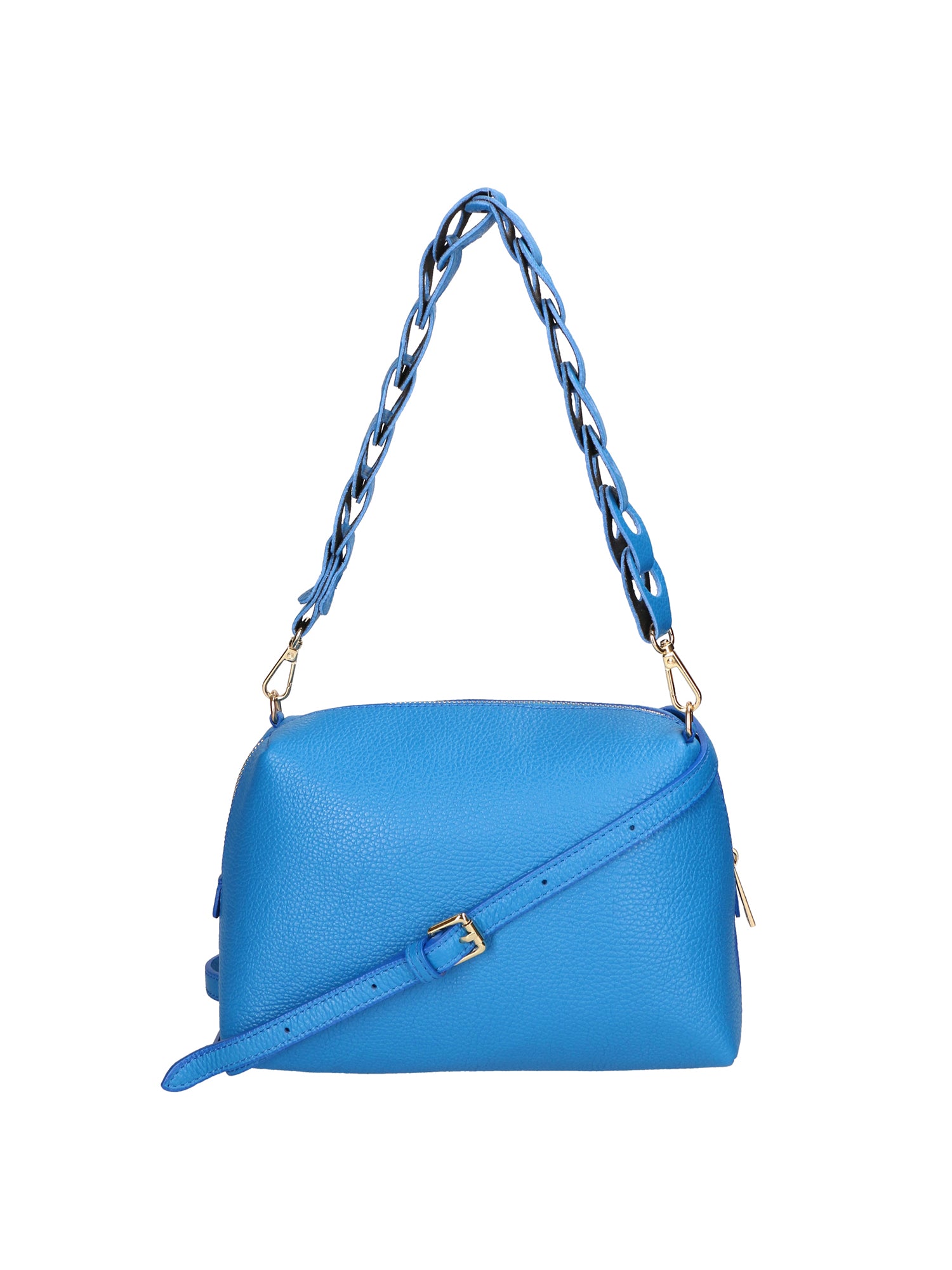 Livia Borsa a spalla da donna Vera pelle 06443-BLU ASTER Gave Lux