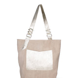 Borsa a spalla da donna Vera pelle 07312-D04 TAUPE+L005 Roberta Rossi