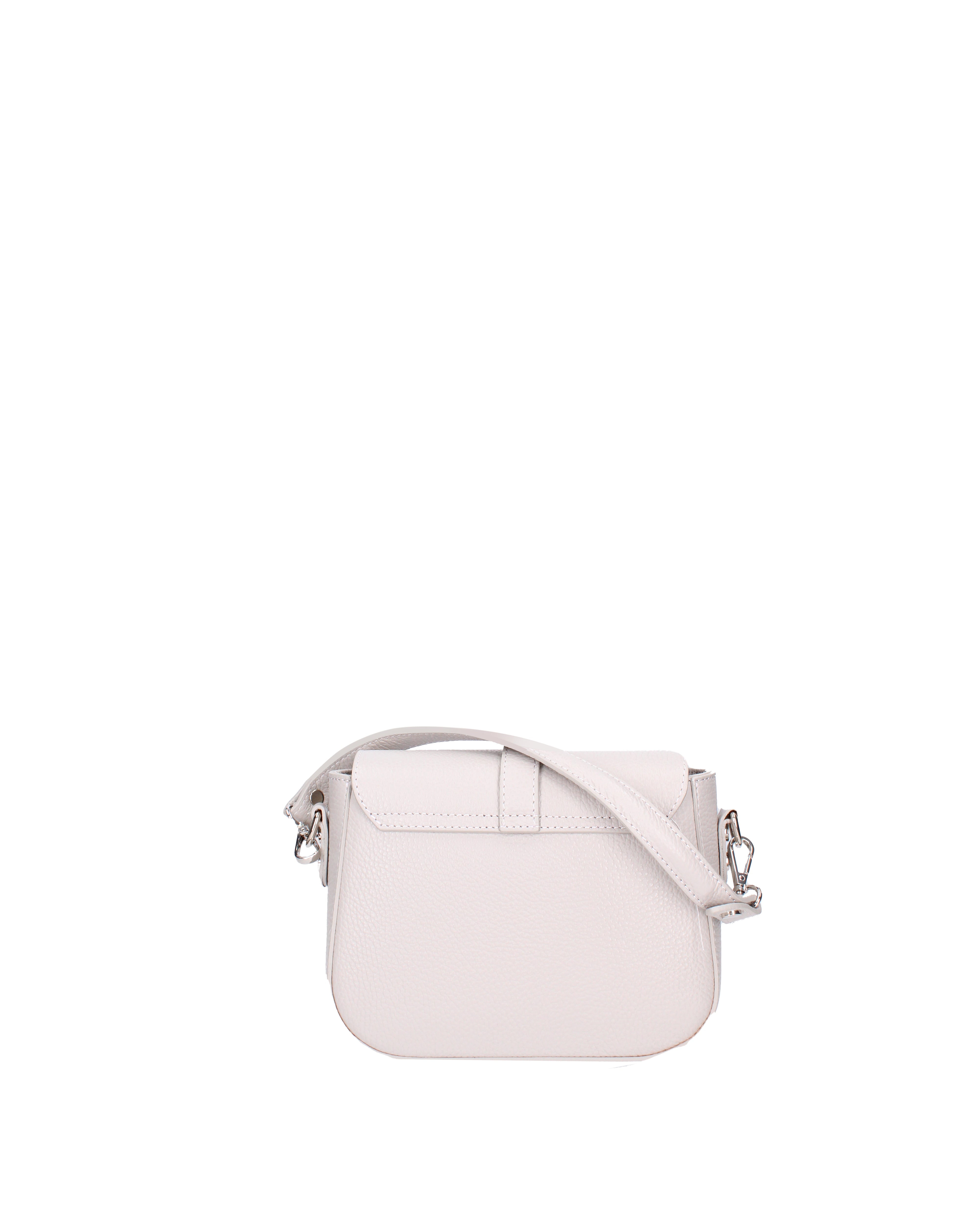 Borsa a tracolla da donna Vera pelle 07203-D86 GRIGIO PERLA Roberta Rossi