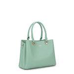 Borsa a mano da donna 100% pelle vegana PU 711-4PT-JADE GREEN Diana&co