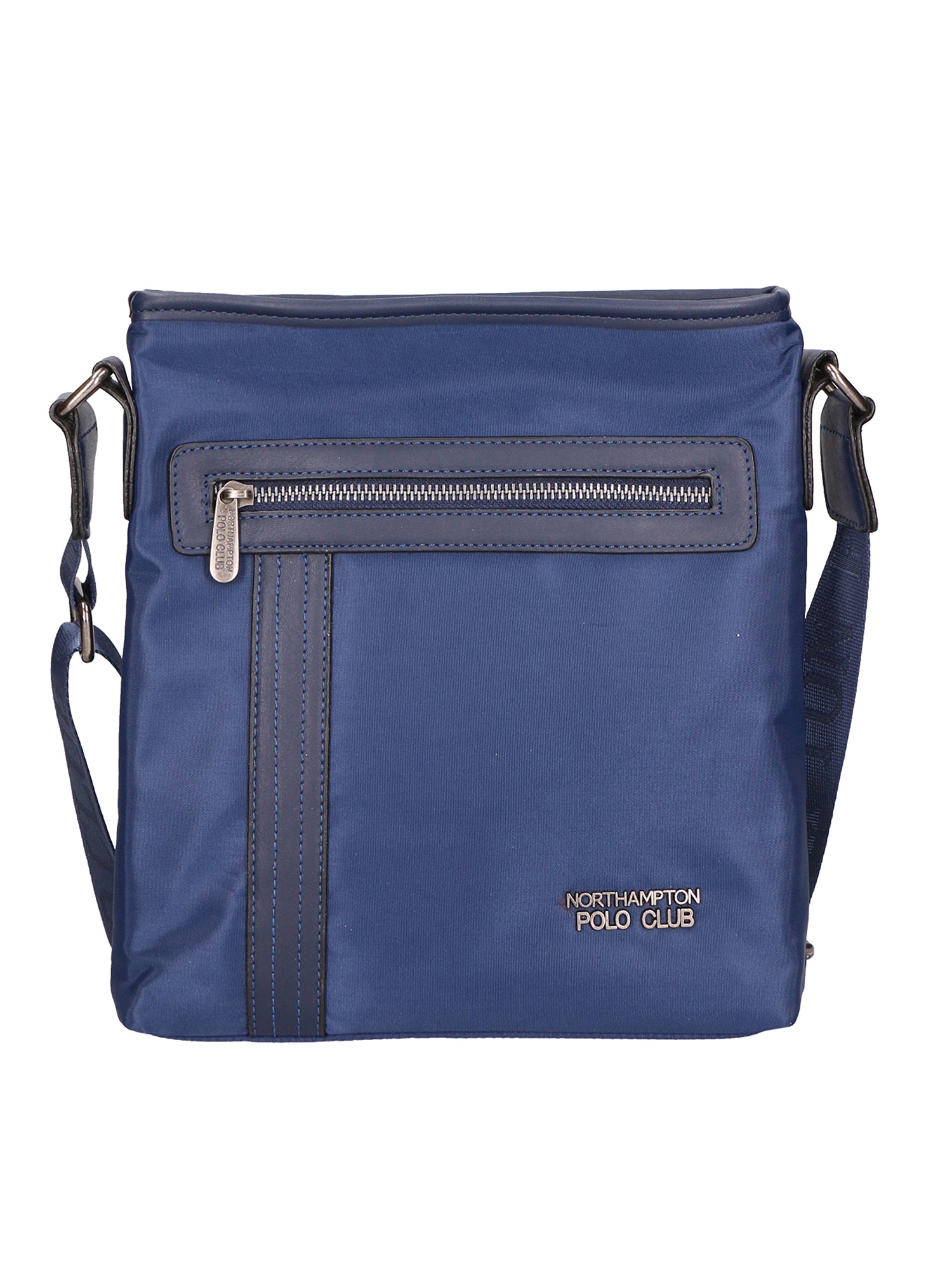 Borsa a tracolla uomo Pelle vegana PU PCL3161-BLU Northampton Polo Club
