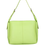 Borsa a spalla da donna Misto pelle e tessuto 07157-D12 VERDE Roberta Rossi