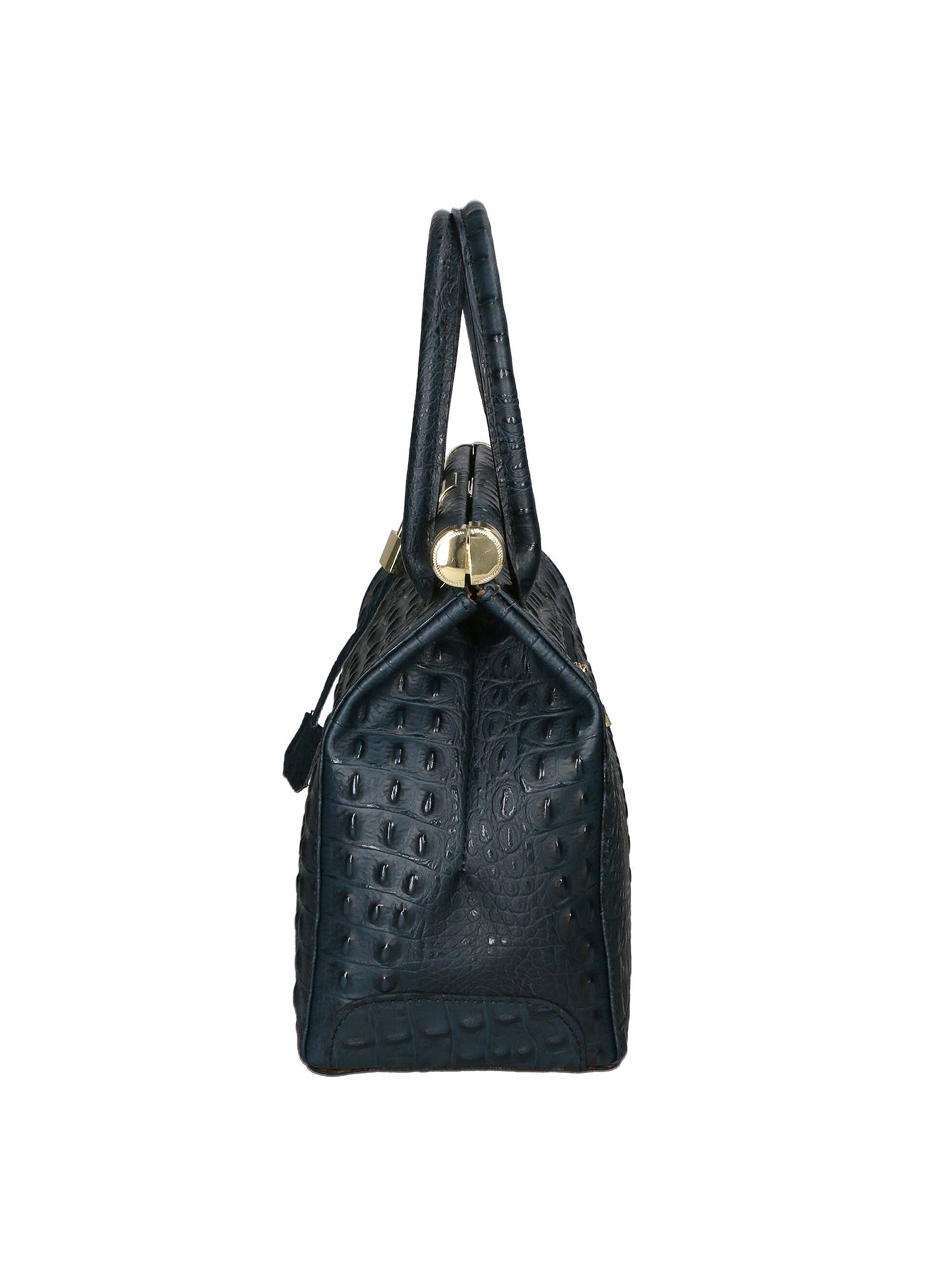 Deborah Borsa a mano da donna Pelle Croco Stampata 7727-C26 BLU SCURO Gave Lux