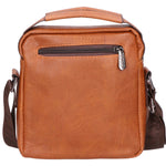 Borsa a tracolla uomo 100% pelle PU PCL3055-BROWN Northampton Polo Club