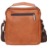 Borsa a tracolla uomo 100% pelle PU PCL3055-BROWN Northampton Polo Club