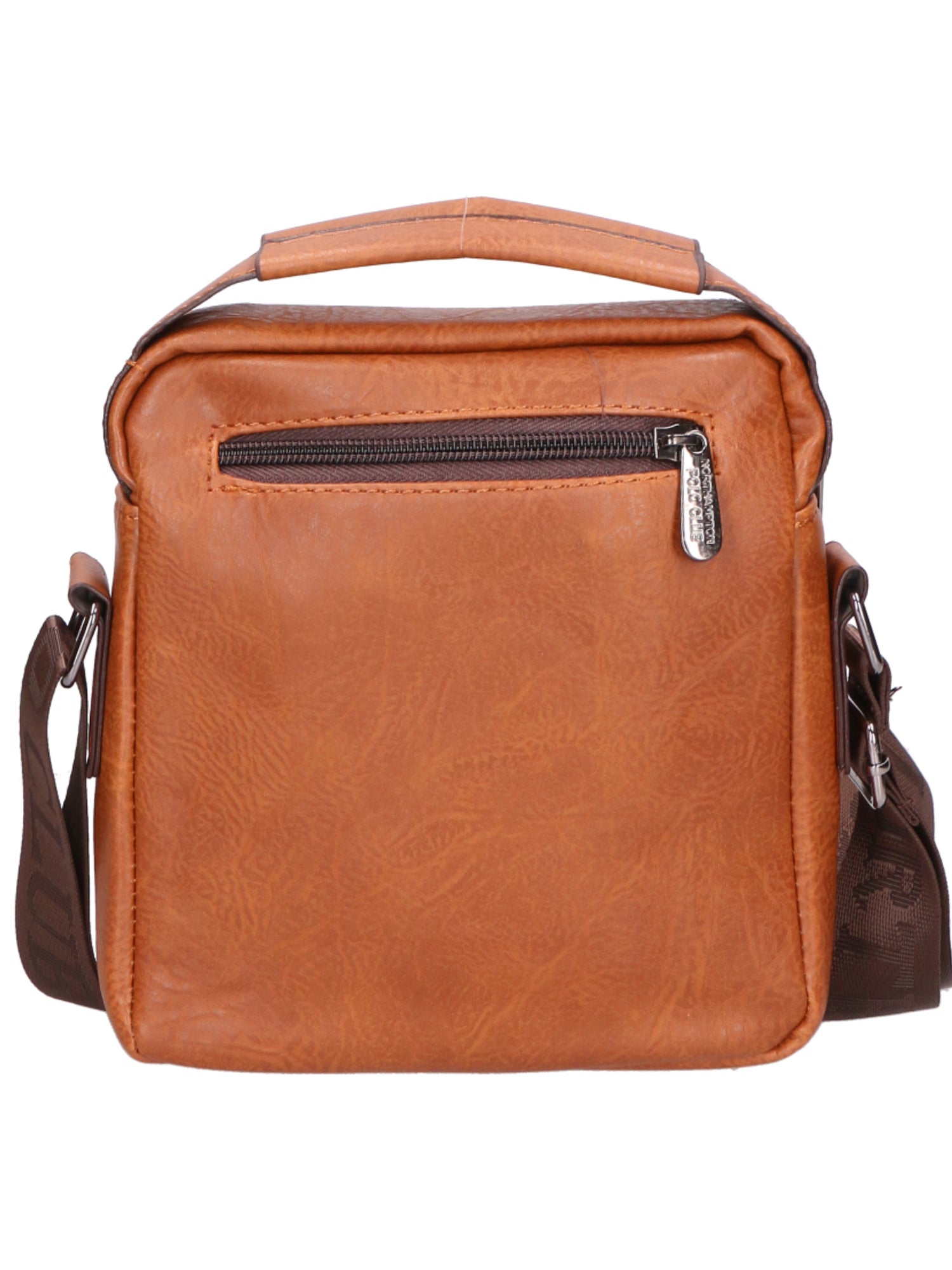 Borsa a tracolla uomo 100% pelle PU PCL3055-BROWN Northampton Polo Club