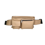 Aisha 04733-D05 CAPPUCCINO CAPUCHIN Marsupio da donna in vera pelle + canvas Gave Lux