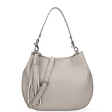 Borsa a spalla da donna Vera pelle 07316-D86 GRIGIO PERLA Roberta Rossi