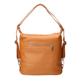 Vera pelle 07135-D44 CUOIO Borsa a spalla convertibile Anjelica Viola Castellani