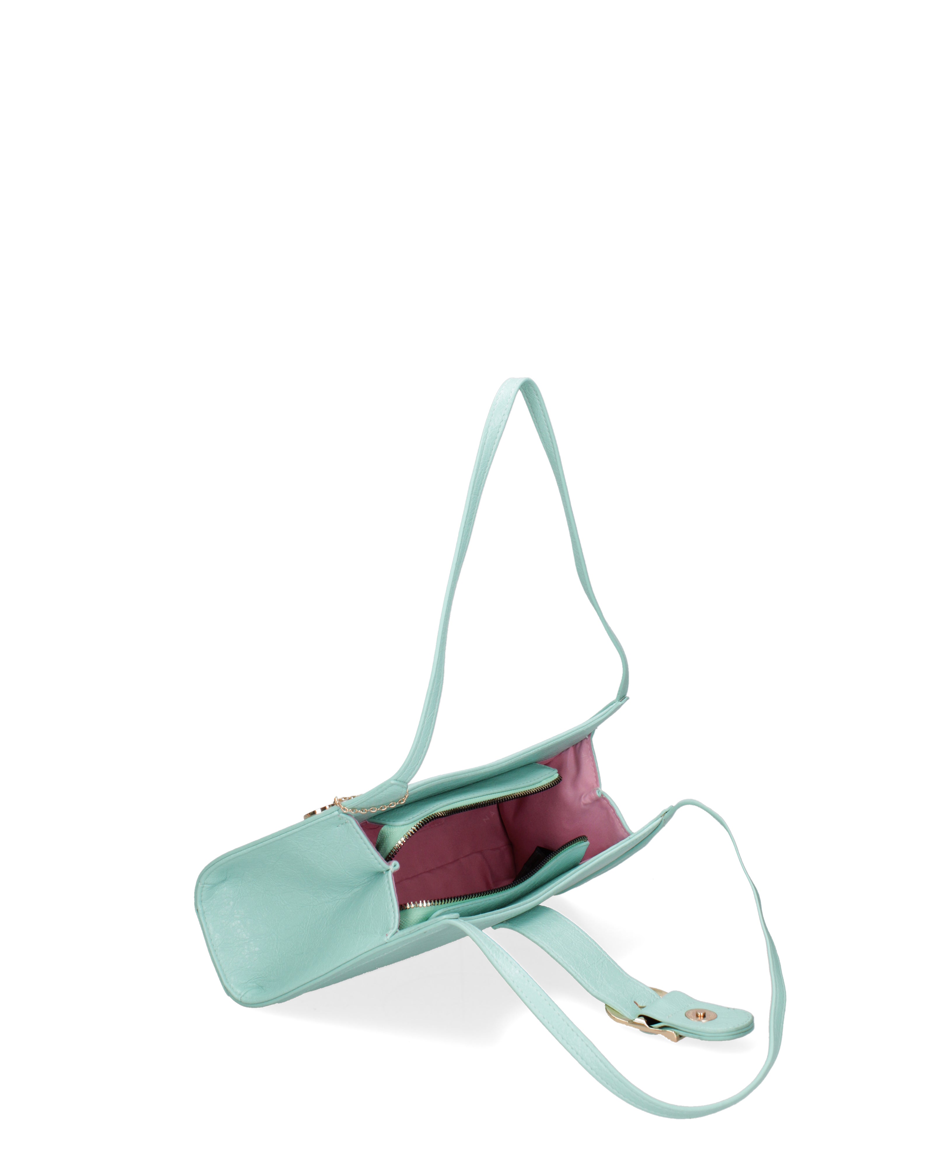 Borsa a spalla da donna Ecopelle DC3532-2-TIFFANY BLUE Diana&co
