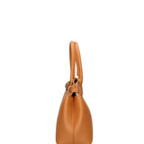Borsa a mano da donna Vera Pelle 07146-D44 CUOIO Viola Castellani