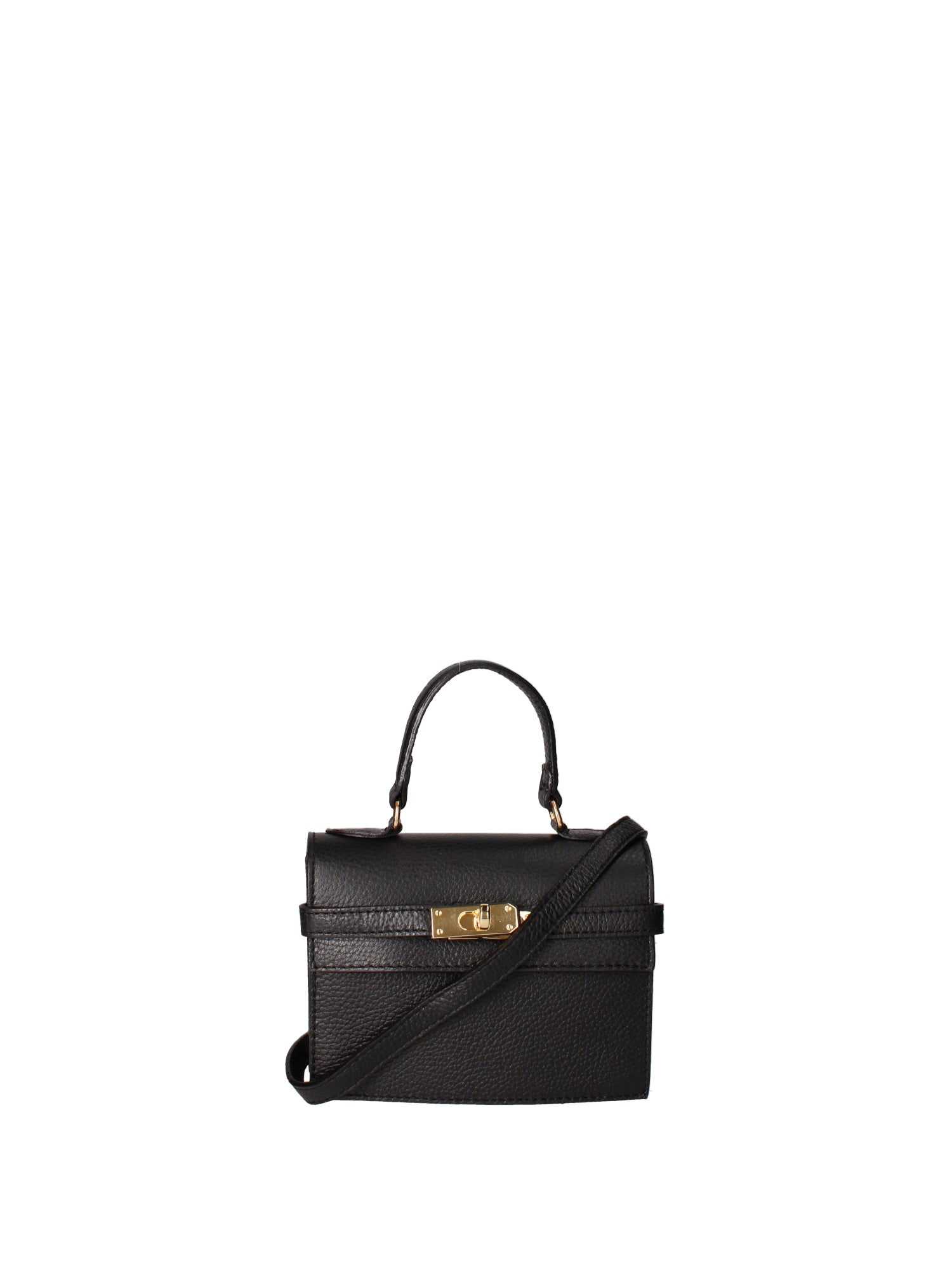 Borsa a mano da donna Vera pelle 07161-D28 NERO Roberta Rossi