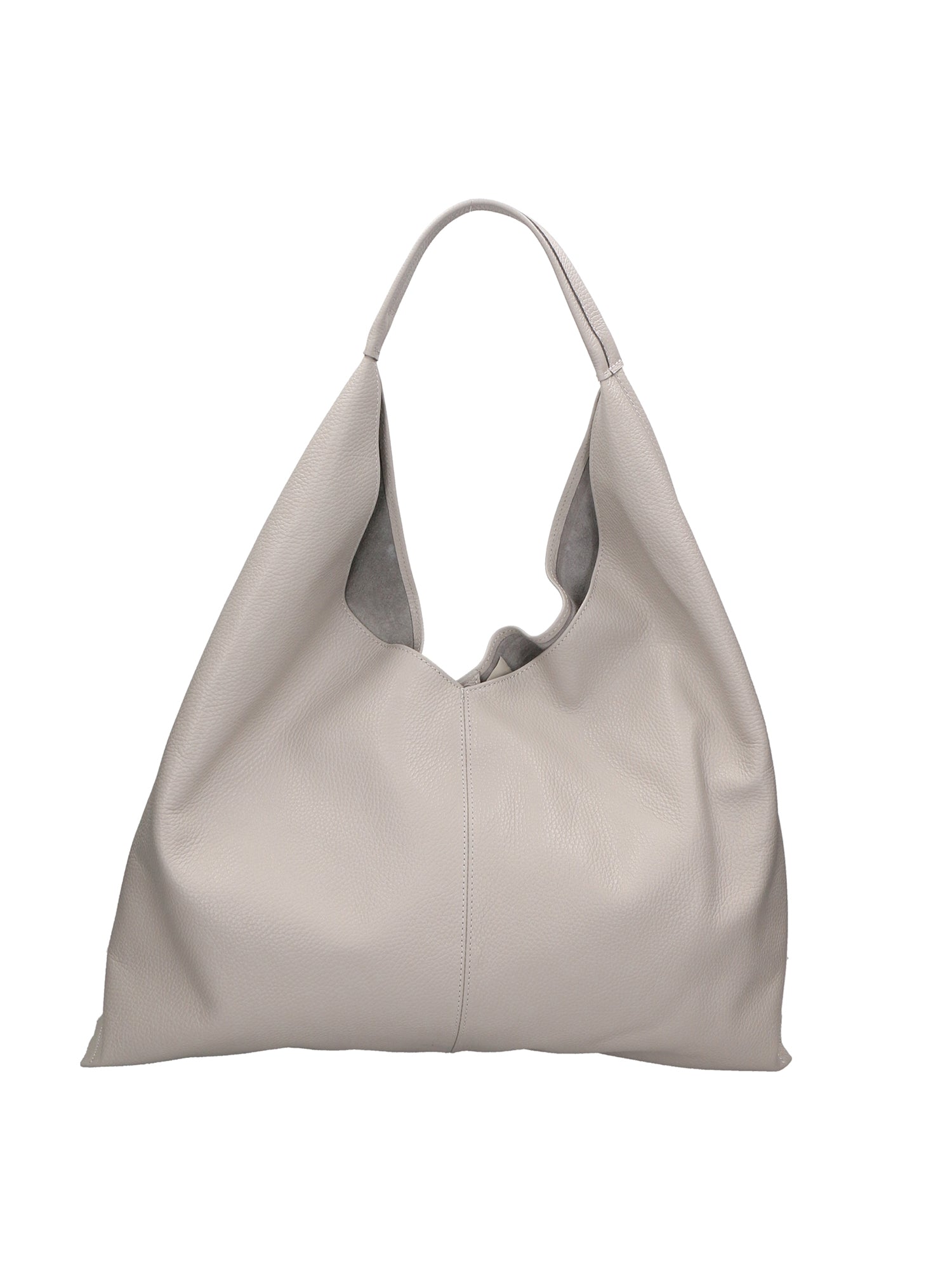 Ginger Borsa a spalla da donna Vera pelle 05788-D86 GRIGIO PERLA Gave Lux