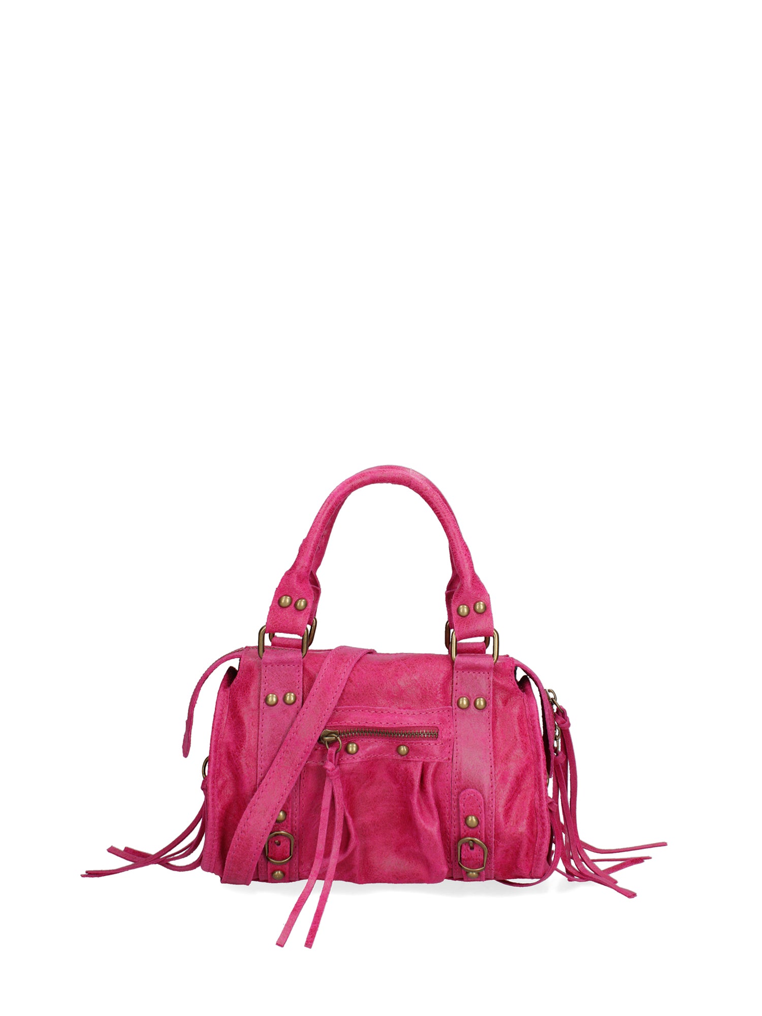 Erisia Borsa a spalla da donna Vera pelle 06091-016 FUXIA Gave Lux