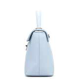 Borsa a mano da donna 100% pelle vegana PU 755-2PT-LIGHTBLUE Diana&co