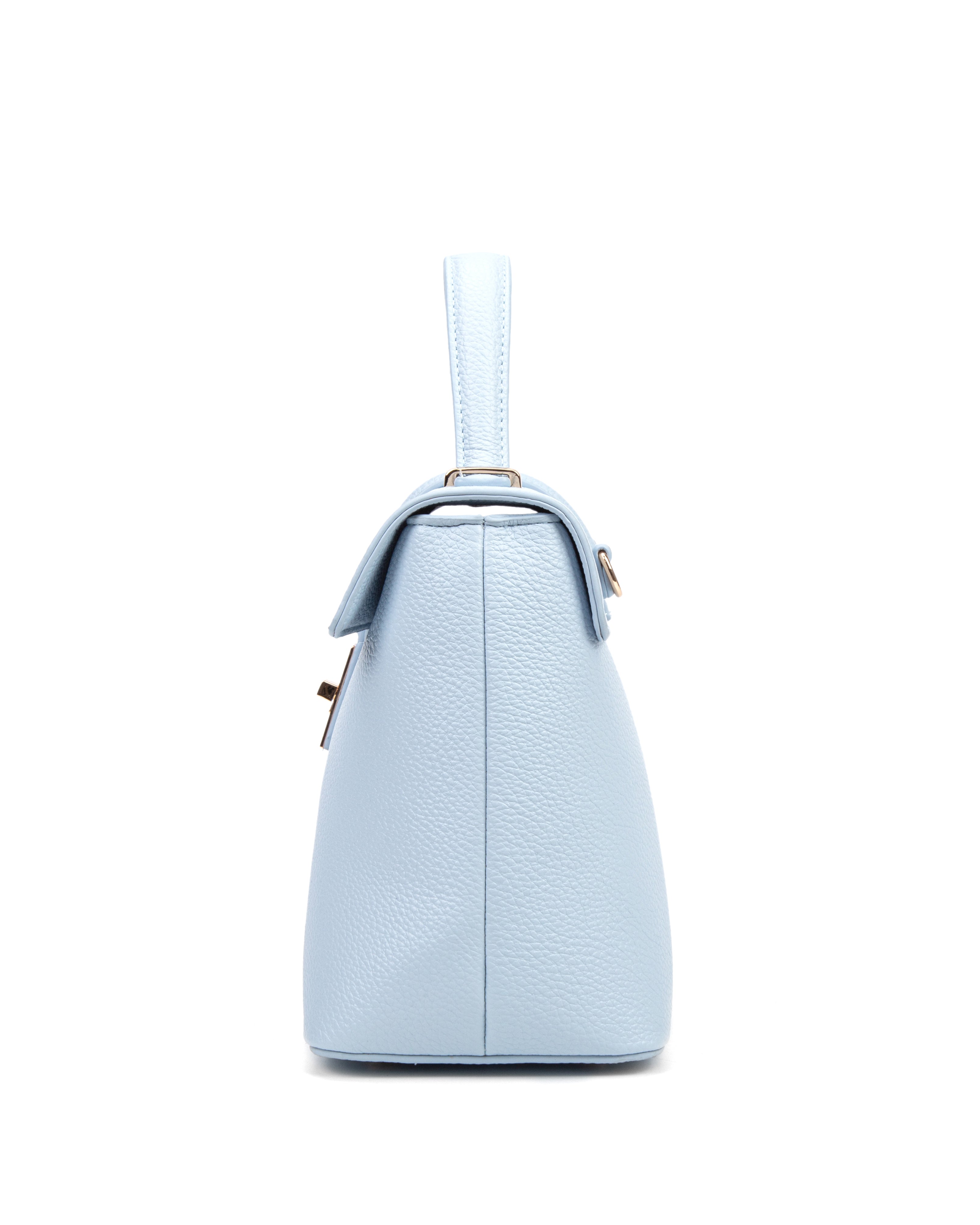 Borsa a mano da donna 100% pelle vegana PU 755-2PT-LIGHTBLUE Diana&co