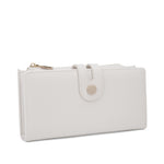 Portafoglio da donna 100% pelle vegana PU 798-3PT-VANILLA Diana&co