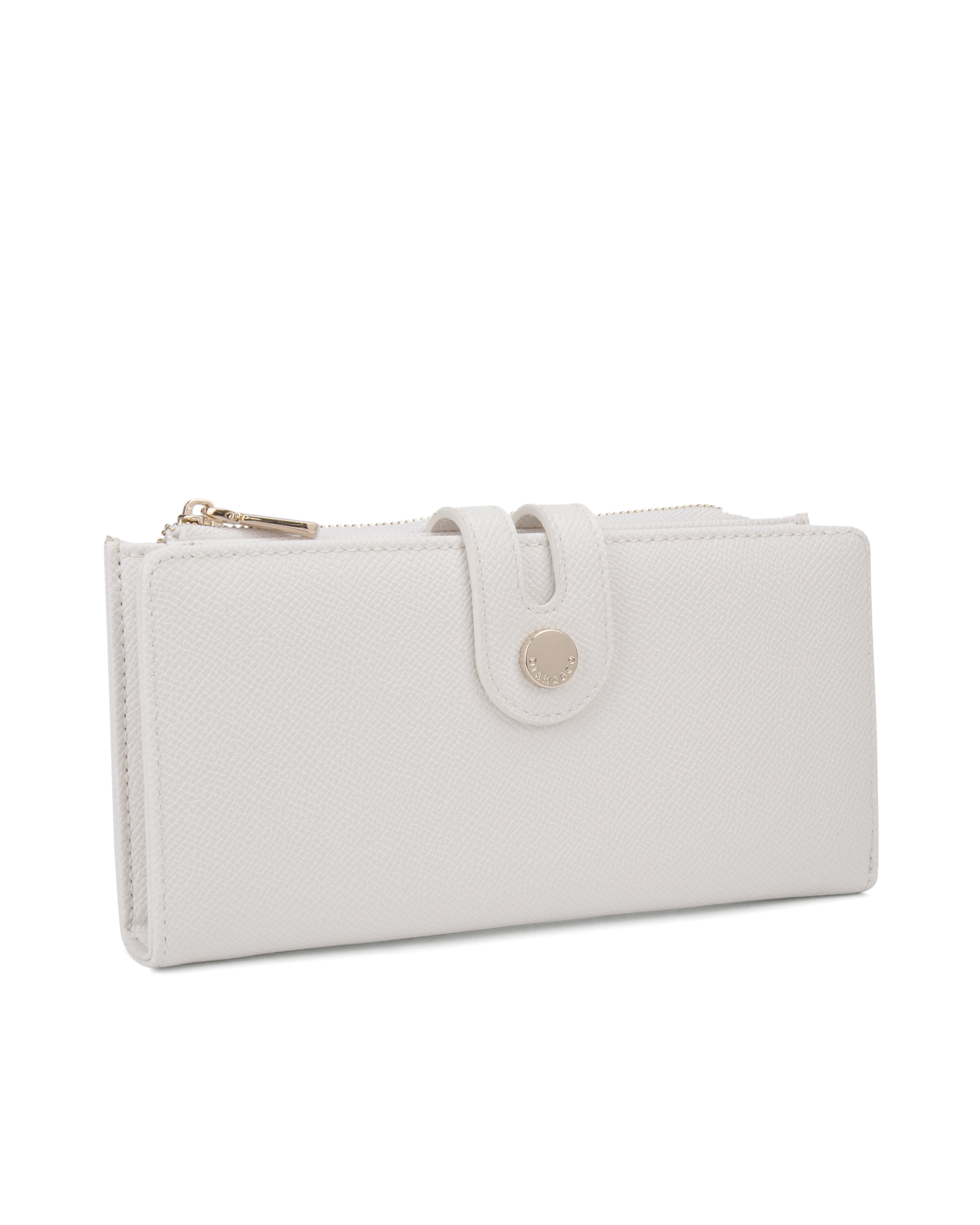 Portafoglio da donna 100% pelle vegana PU 798-3PT-VANILLA Diana&co