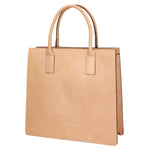 Giulia Borsa a mano da donna Vera pelle effetto cocco 468W-LU81 SABBIA Viola Castellani