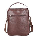 Borsa a tracolla uomo vegana 100% PU Leather PCL3101-COFFEE Northampton Polo Club