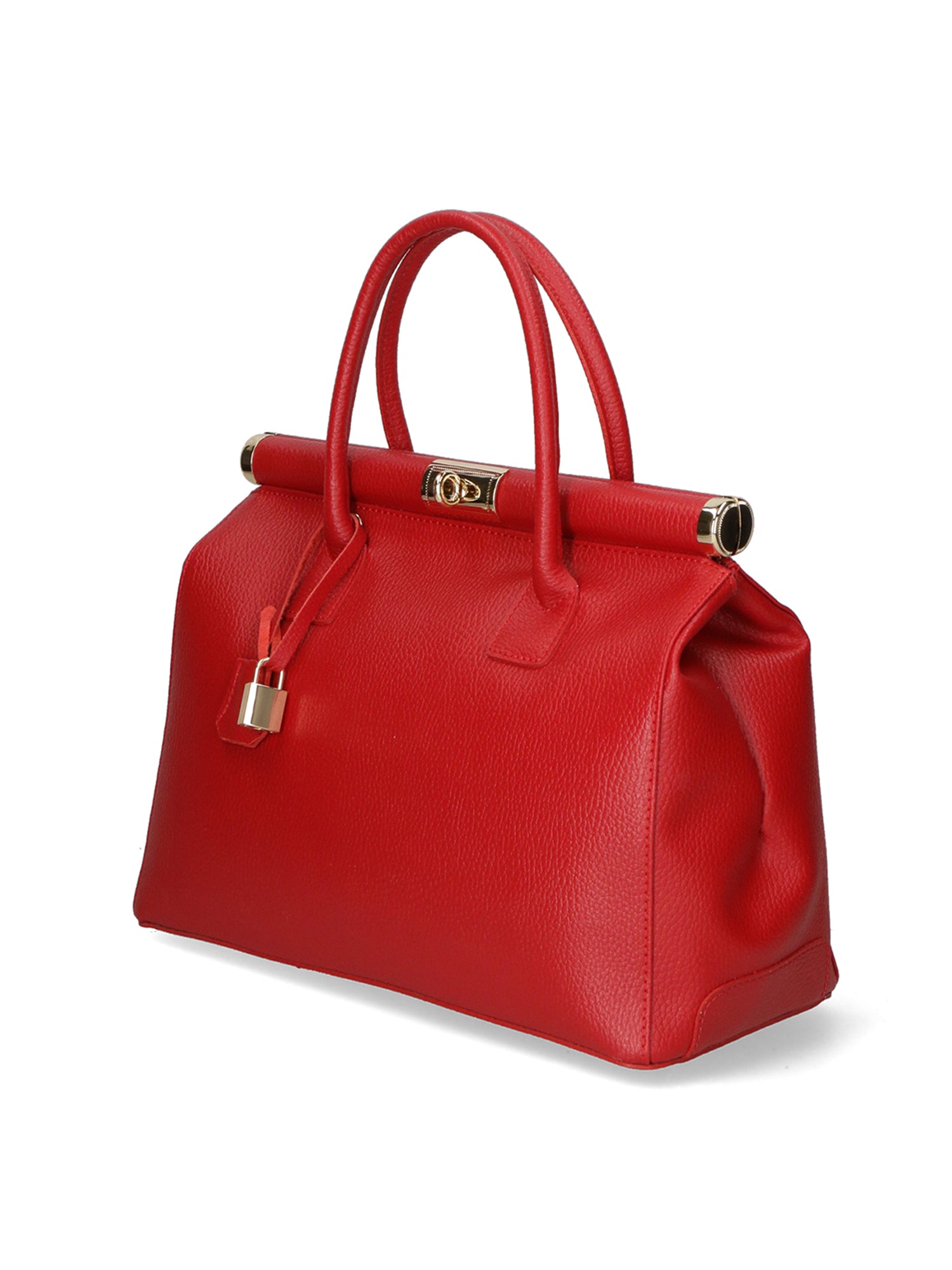 Aleria Borsa a mano da donna Vera pelle 8005-D58 ROSSO FUOCO Gave Lux