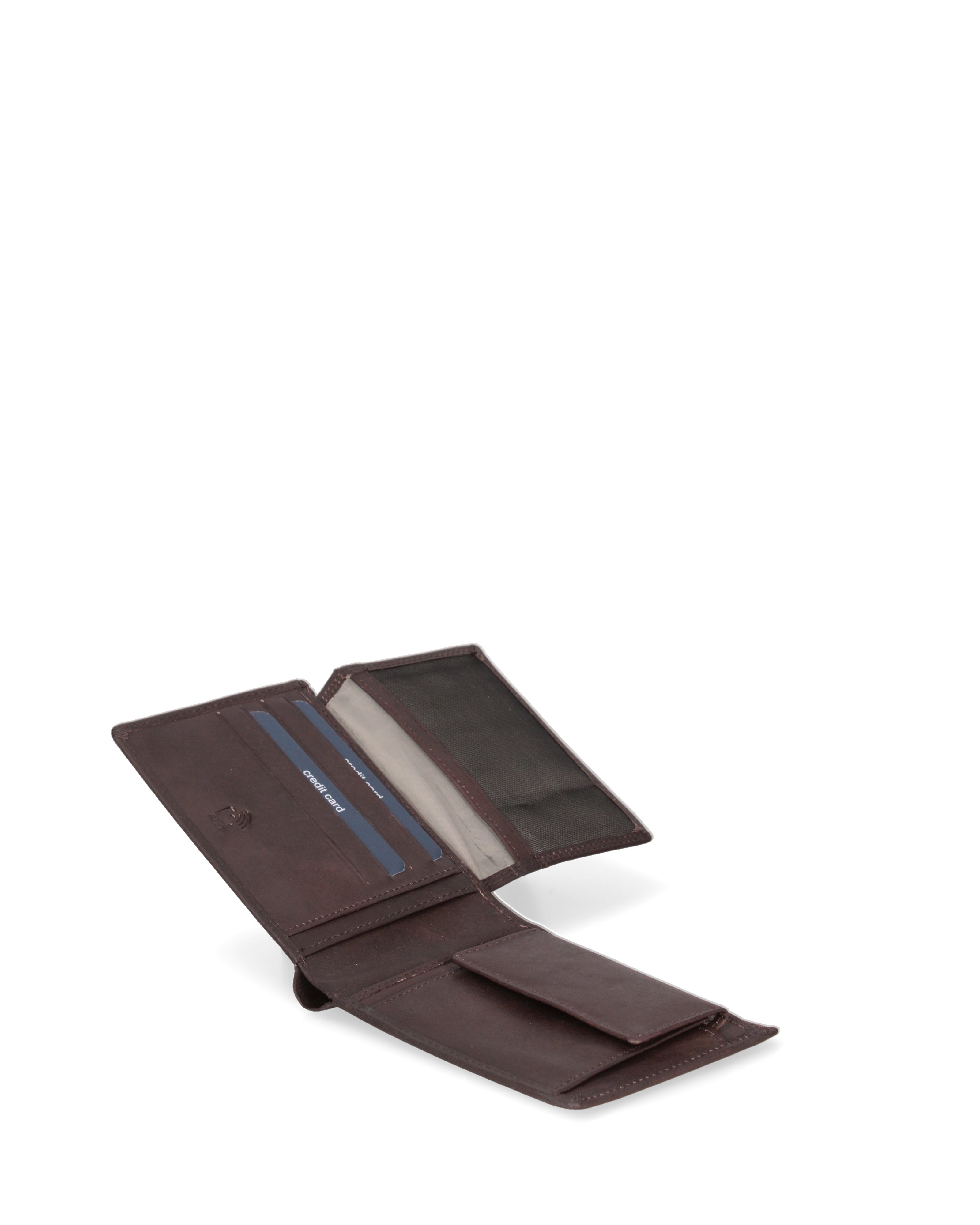 Portafoglio uomo in vera pelle Sfoderato EC7631-04-T.MORO EC Contemporaly COVERI